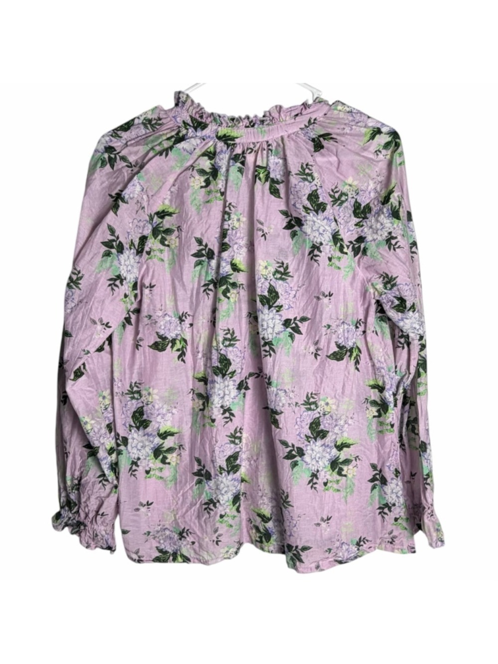 Roller Rabbit Silk Blend Floral Lightweight Blouse Coquette Cottagecore Small - Picture 3 of 8
